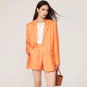 Ashley Park Vibrant Orange Blazer Medium